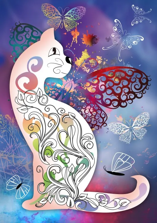 Le Chat et les Papillons