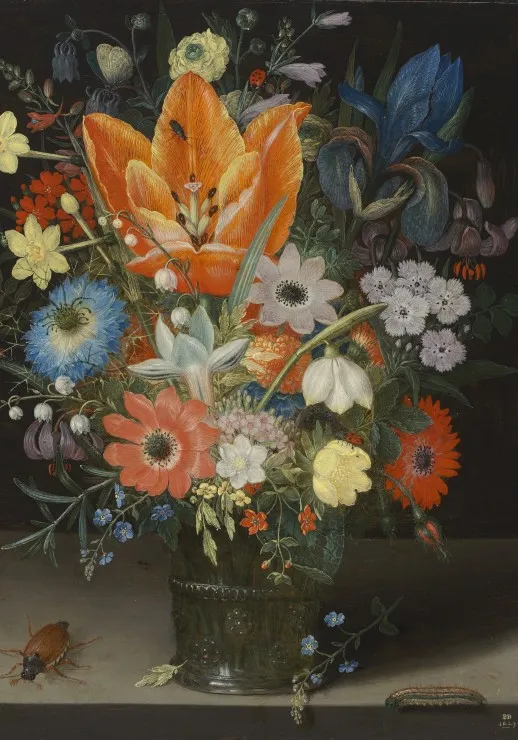 Peter Binoit: Nature Morte avec des Iris, 1623
