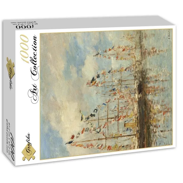 Eugène Boudin - Bassin de Yacht à Trouville, Deauville, 1895/1896