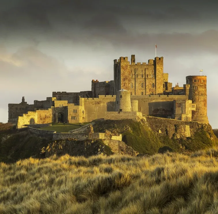 Bamburgh Castle in Northumberland