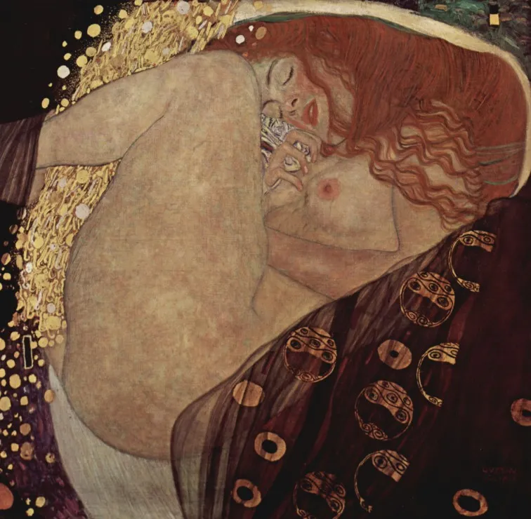 Gustav Klimt : Danaé, 1907-1908