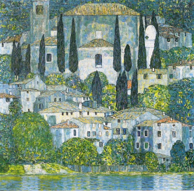 Gustav Klimt : Eglise de Cassone, 1913