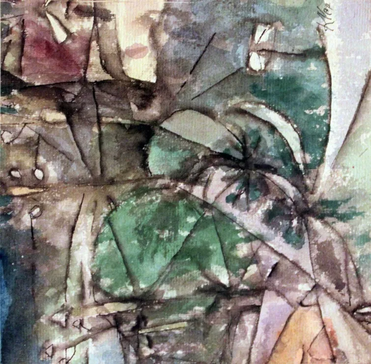 Paul Klee : Klee Leitungsstangen anagoria, 1913