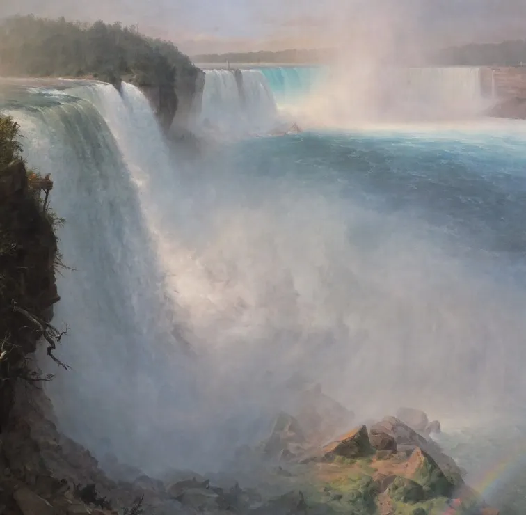 Frederic Edwin Church : Les Chutes du Niagara - Côté Américain, 1867