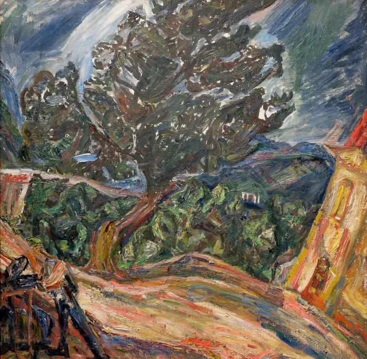 Chaïm Soutine : Le Gros Arbre Bleu, 1920-1921