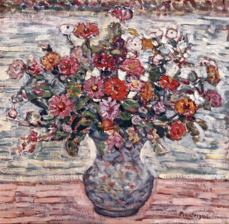 Maurice Prendergast : Fleurs dans un Vase , 1910 - 1913
