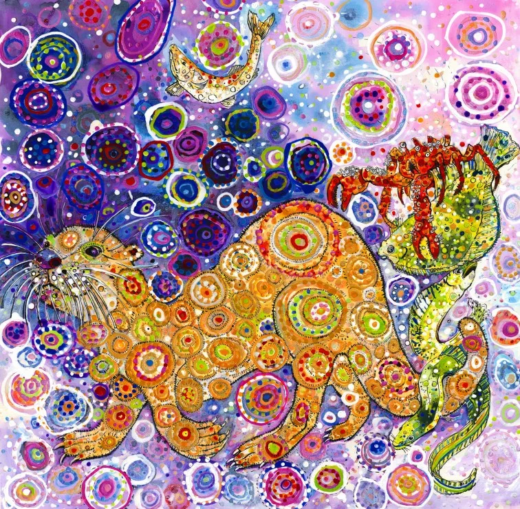 Sally Rich - Otters Catch