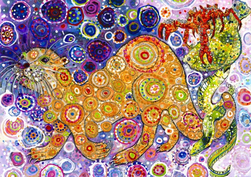 Sally Rich - Otters Catch