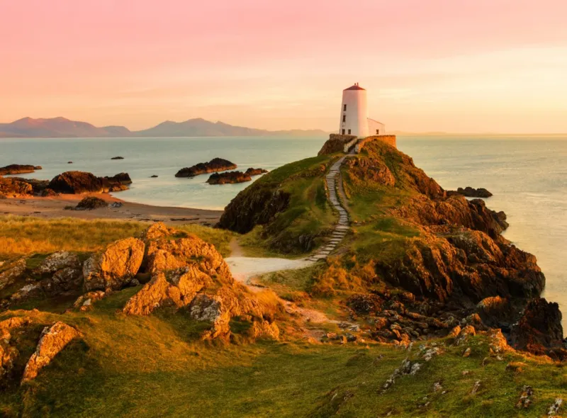Old lighthouse at Llanddwyn Island, Anglesey