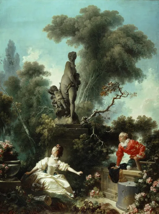 Jean-Honoré Fragonard : Les Progrès de l'Amour - Le rendez-vous, 1771-1773