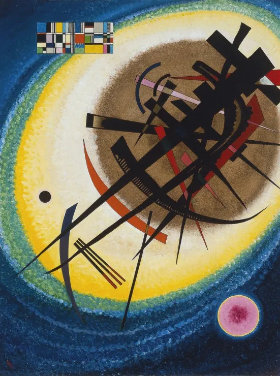 Wassily Kandinsky : In the Bright Oval, 1925