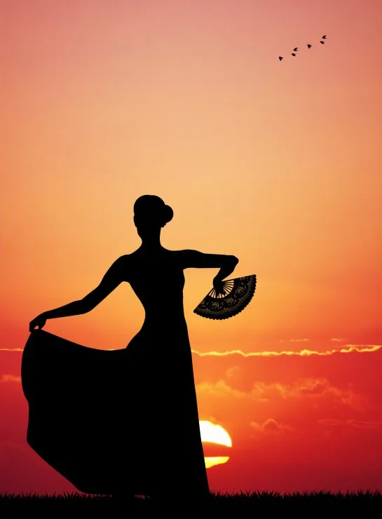 Flamenco at Sunset