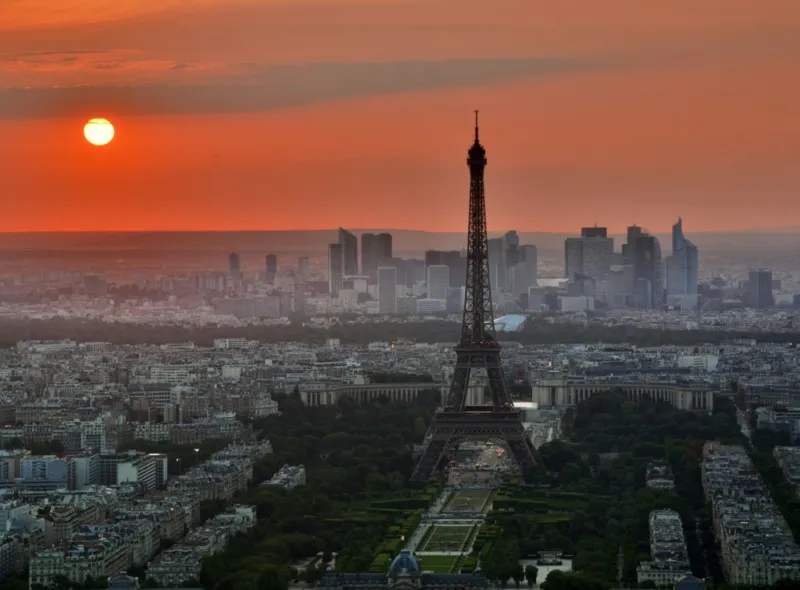 Coucher de Soleil sur Paris