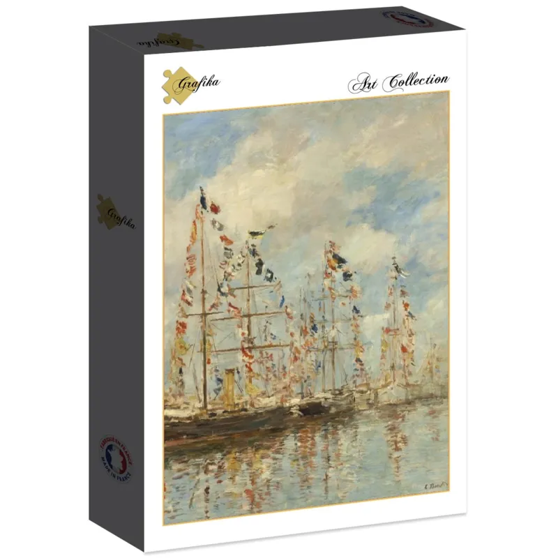 Eugène Boudin - Bassin de Yacht à Trouville, Deauville, 1895/1896