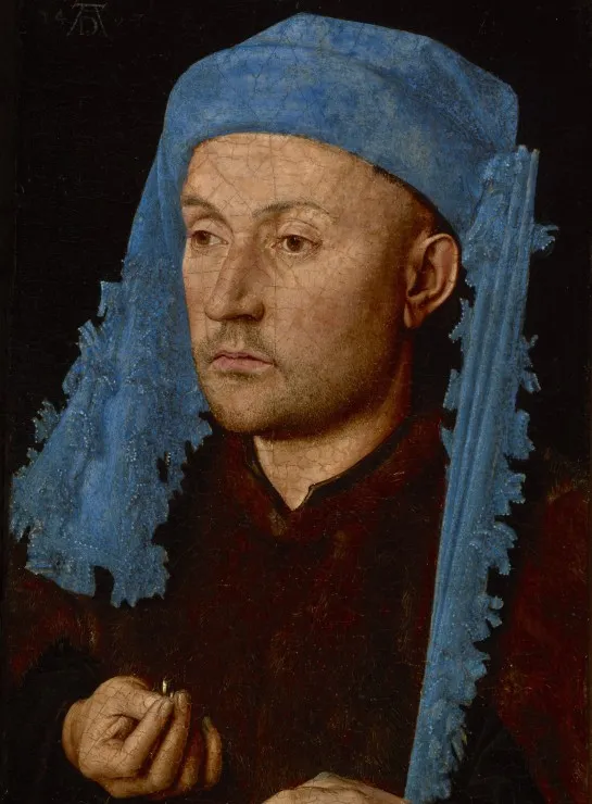 Jan van Eyck - Portrait of a Man with a Blue Chaperon, 1430-33