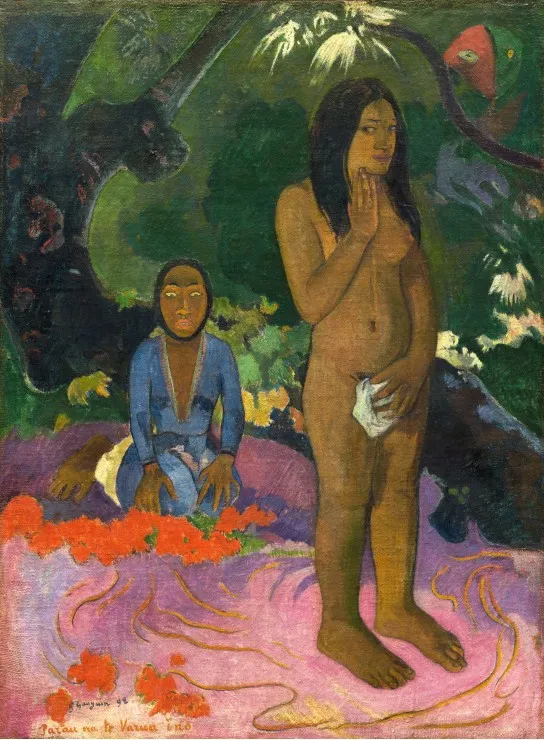 Paul Gauguin : Parau na te Varua ino (Mots du Diable), 1892
