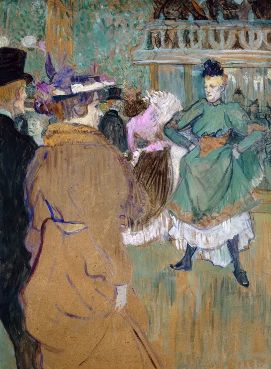 Henri de Toulouse-Lautrec: Quadrille at the Moulin Rouge, 1892