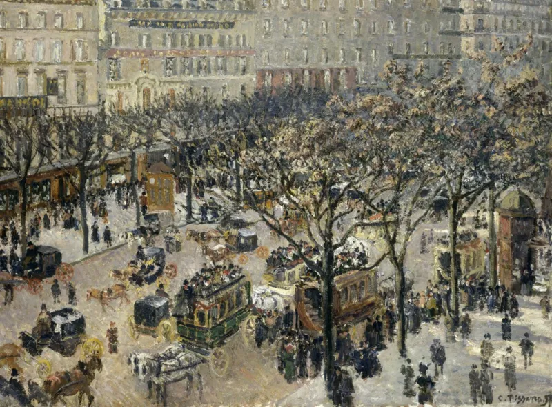 Camille Pissarro : Boulevard des Italiens Soleil du Matin, 1897