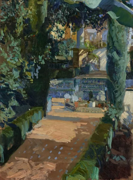 Joaquin Sorolla y Bastida : Court of the Dances, Alcázar, Sevilla, 1910