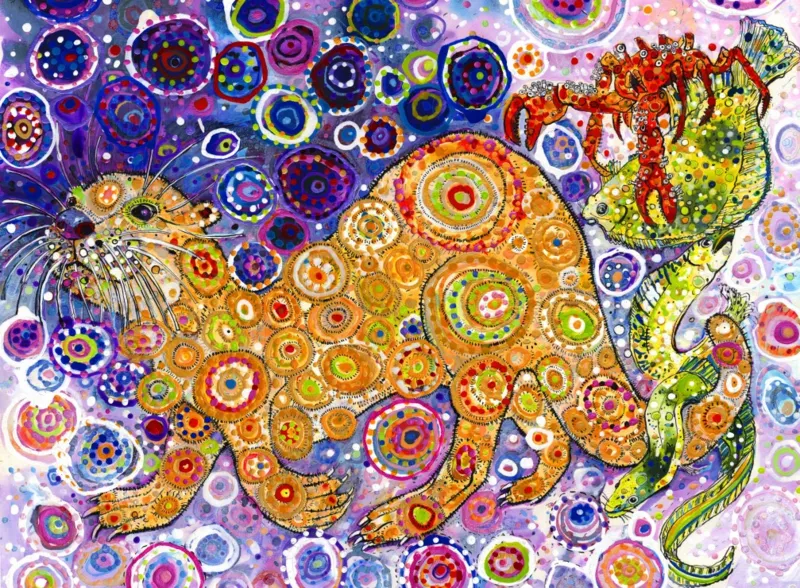 Sally Rich - Otters Catch