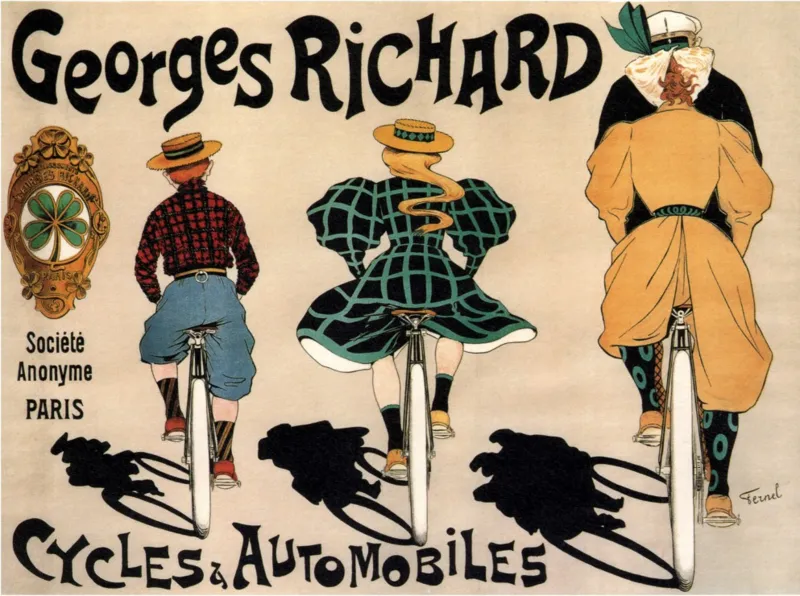 Affiche de Fernand Fernel pour la Société des Cycles Georges Richard, 1896