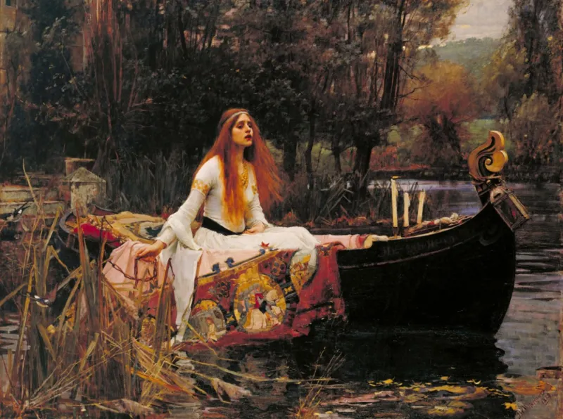 Waterhouse John William : The Lady of Shalott, 1888