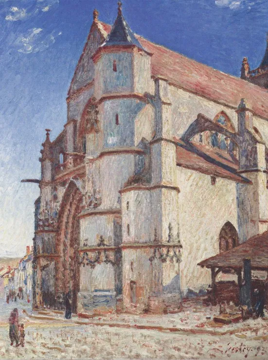 Alfred Sisley : L'Église de Moret, 1893