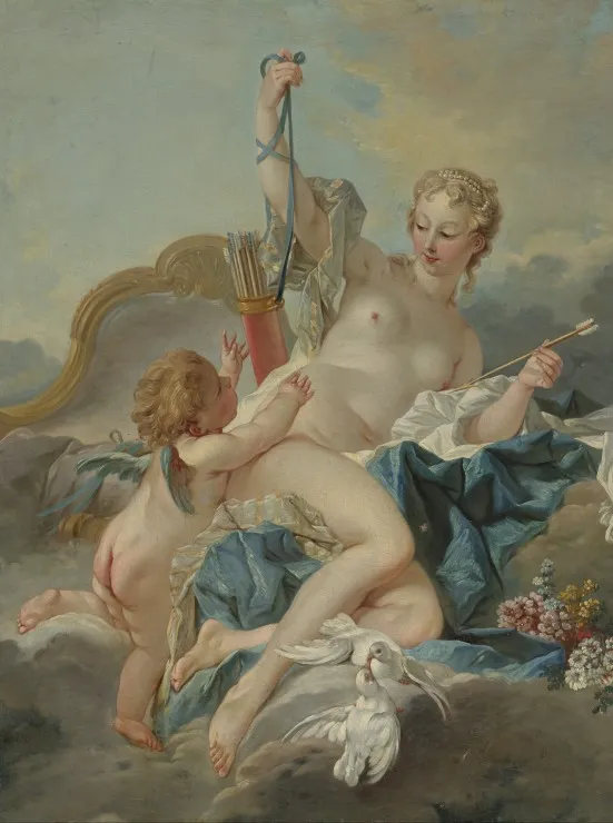 François Boucher : Vénus désarmant Cupidon