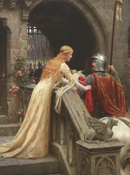 Edmund Blair Leighton : Dieu te protège, 1900