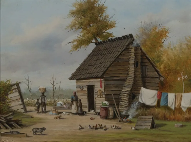 William Aiken Walker : Outsite the Cabin