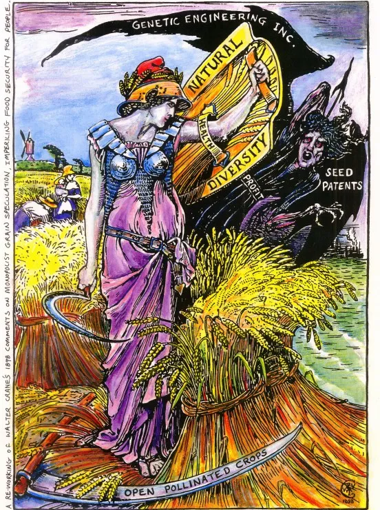 Walter Crane : Affiche Genetic Engineering Inc., 1898