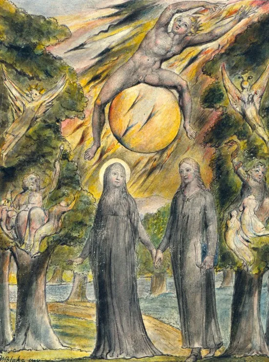 William Blake : The Sun in His Wrath, 1816-1820