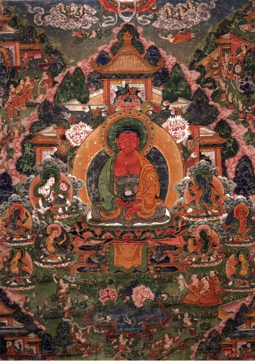 Buddha Amitabha in His Pure Land of Suvakti