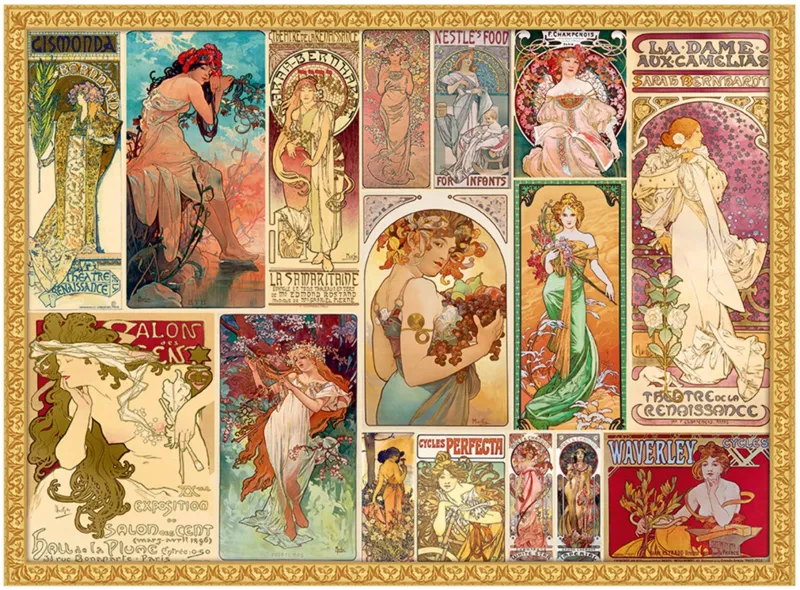 Mucha Alfons - Collage