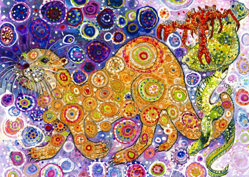 Sally Rich - Otters Catch