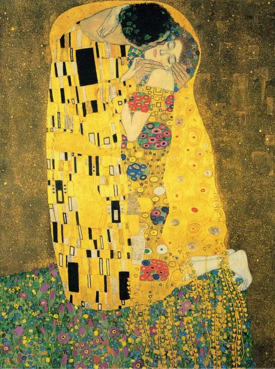 Klimt Gustav : Le Baiser, 1907-1908