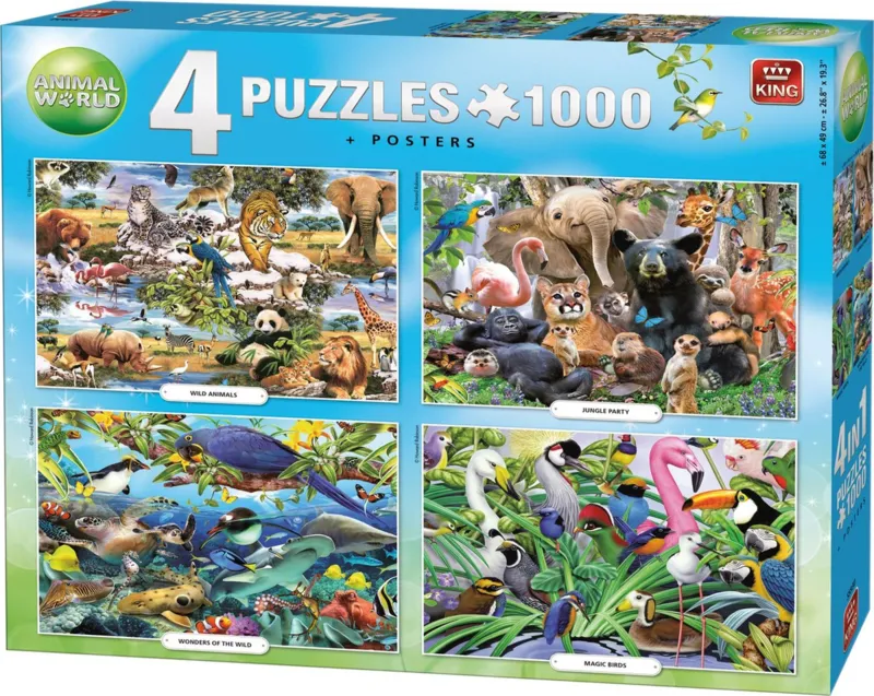 4 Puzzles - Animal World