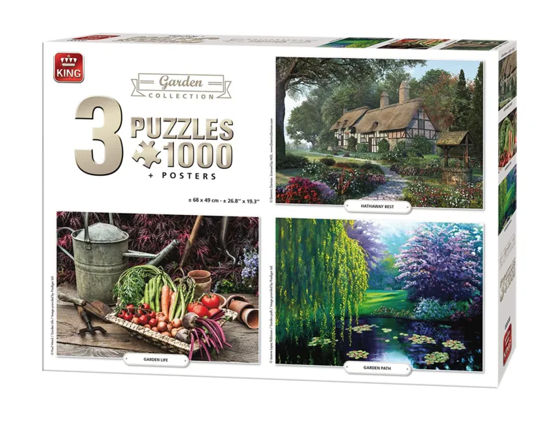 3 Puzzles - Garden Collection
