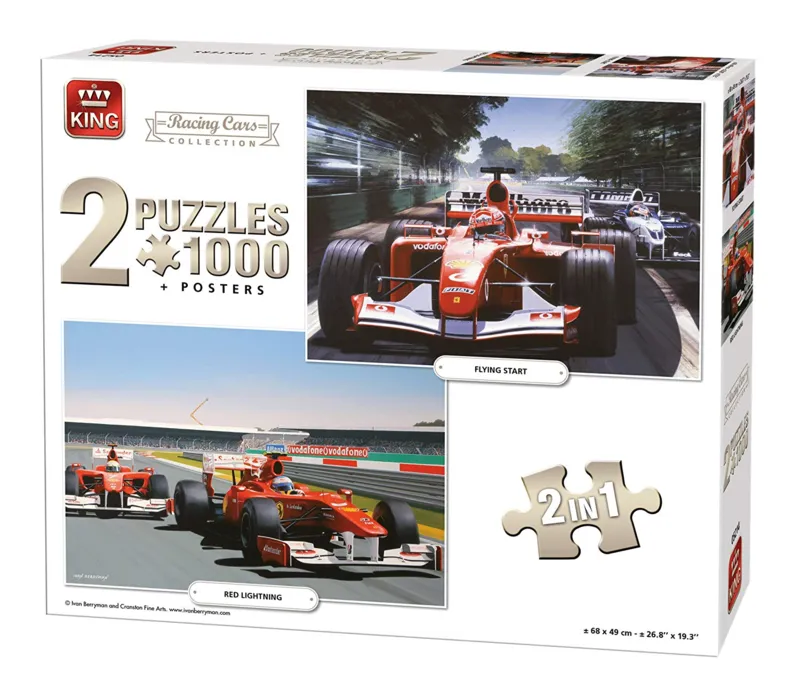 2 Puzzles - Racing Cars Collection