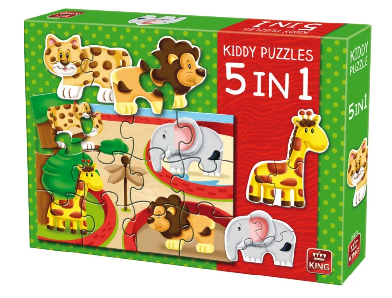 Kiddy Puzzles - 5 in 1 - Zoo