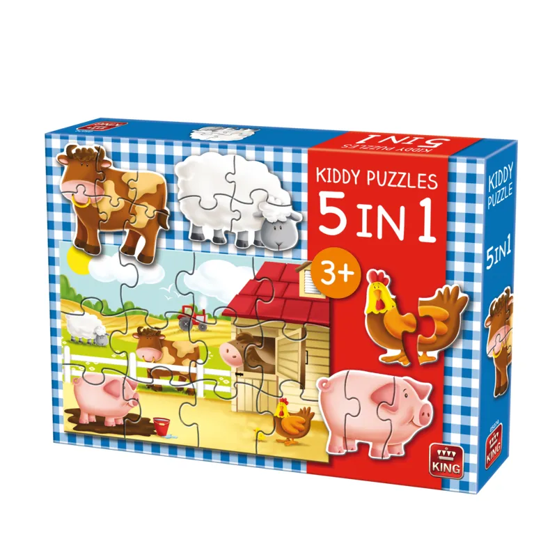 5 Puzzles - Kiddy Puzzles 5 in 1