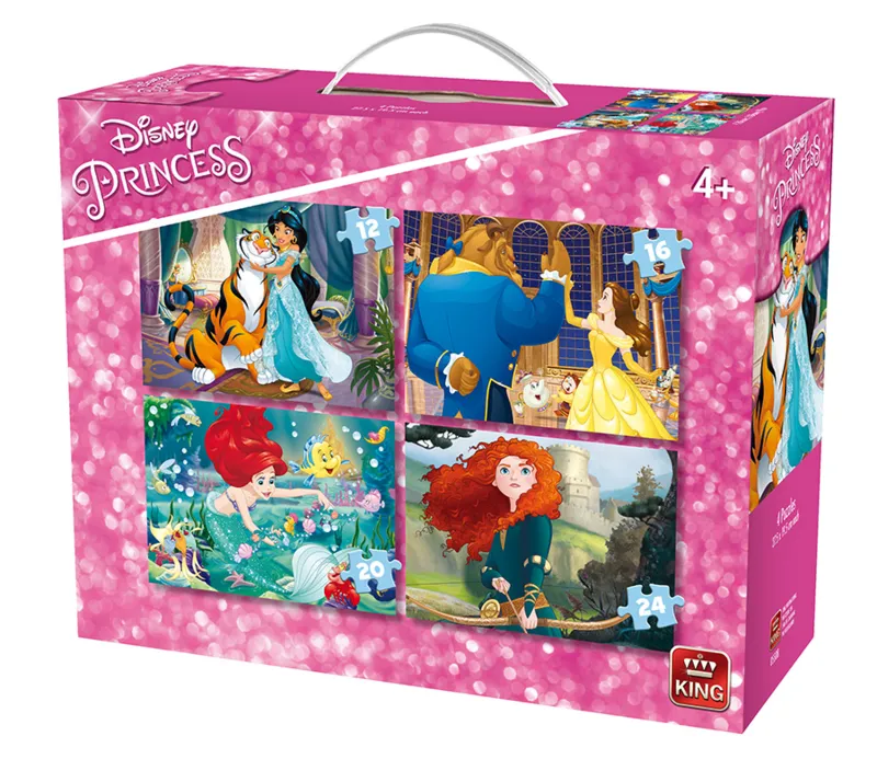 4 Puzzles - Disney Princesses