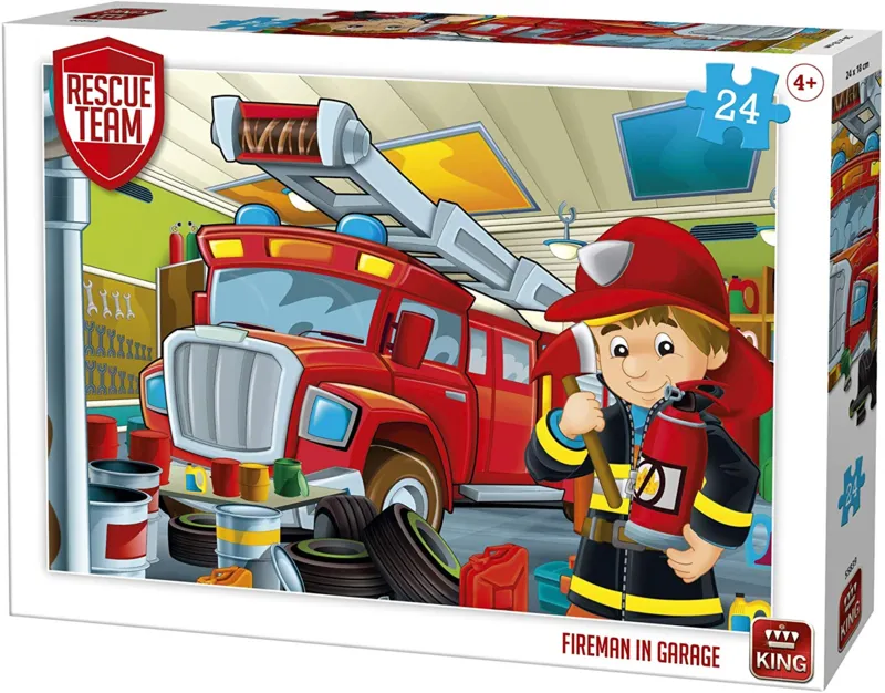 Rescue Team - Fireman in Garage