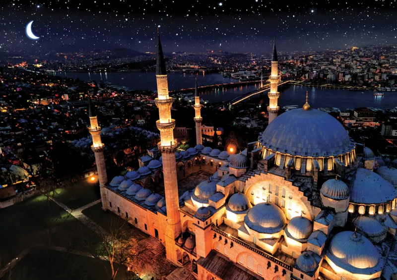 Puzzle Neon - Mosquée Bleue