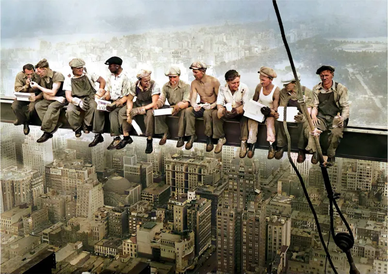 Déjeuner au Sommet d'un Gratte-Ciel, New York