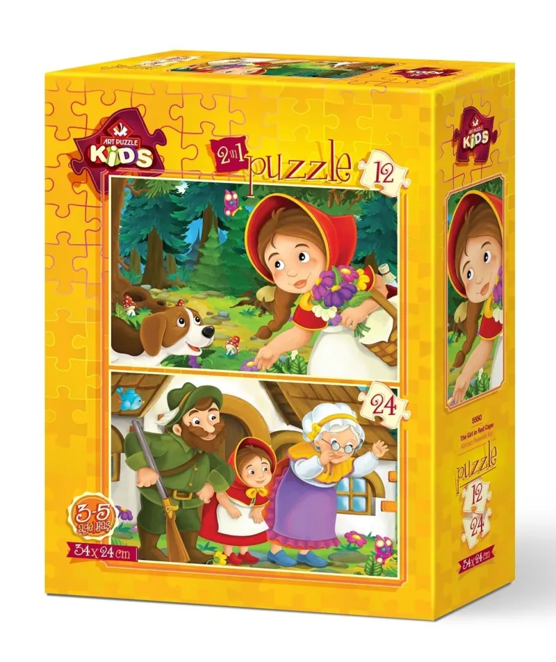 2 Puzzles - Fille au Chaperon Rouge