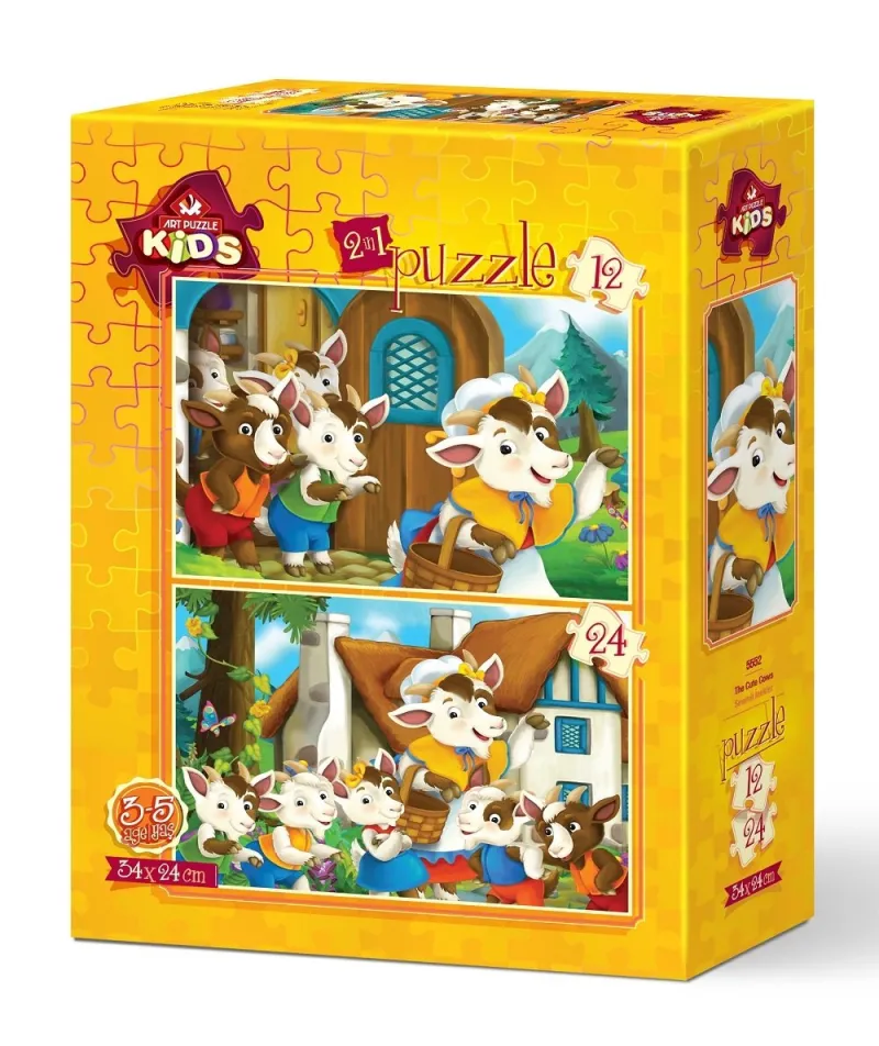 2 Puzzles - Chèvres Mignonnes
