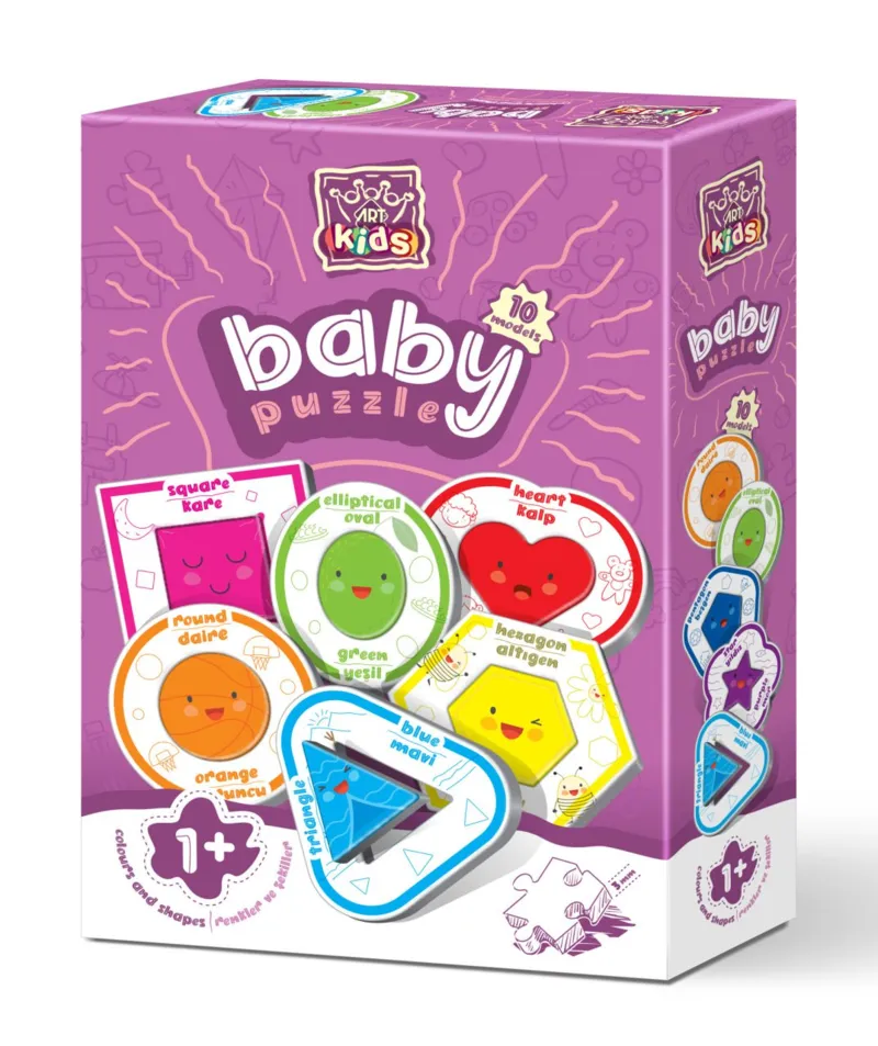 10 Baby Puzzles - Formes et Couleurs