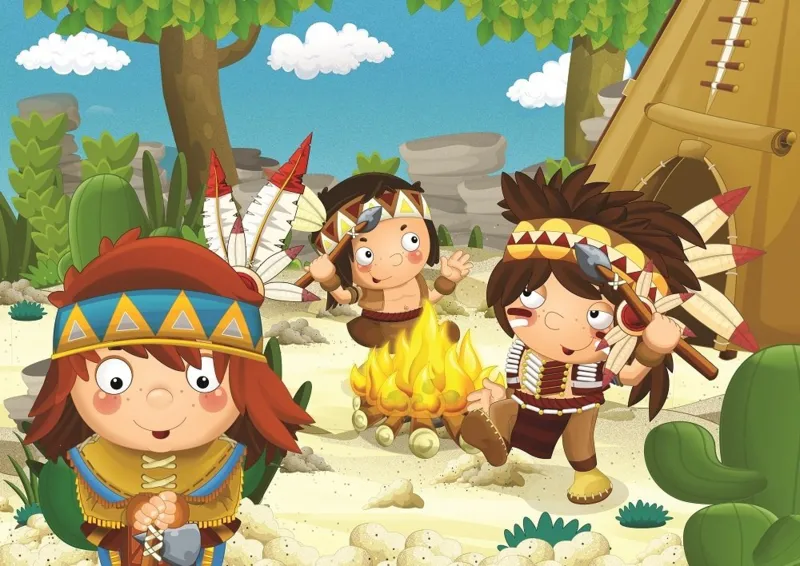 Pièces XXL - Enfants Amérindiens