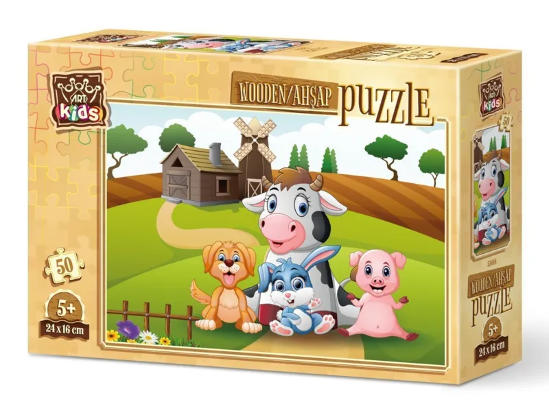 Puzzle en Bois - Photo à la Ferme